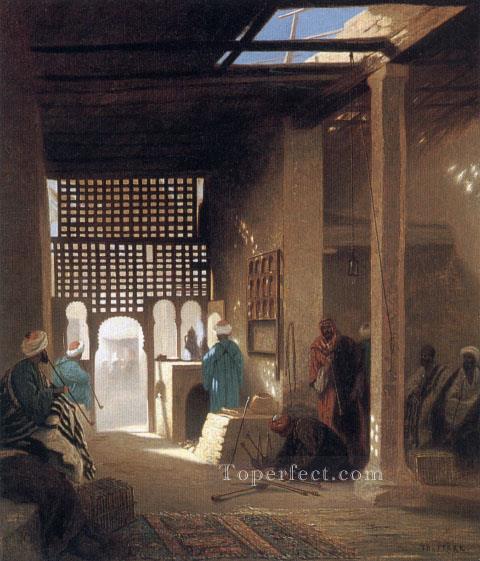 Interior of a Moorish Cafe Arabian Orientalist Charles Theodore Frere Oil Paintings